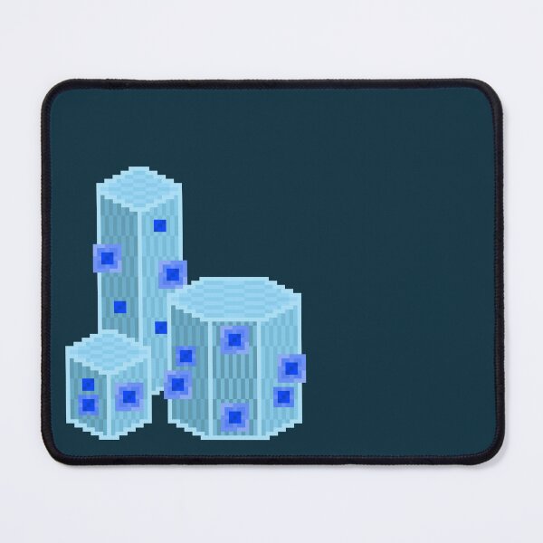 Item preview, Cyan Geometric Pixel Cacti designed and sold by rin3d .