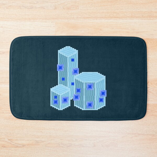 Item preview, Cyan Geometric Pixel Cacti designed and sold by rin3d .