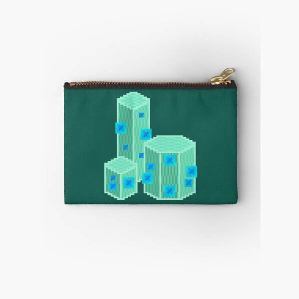 Item preview, Green Geometric Pixel Cacti designed and sold by rin3d .