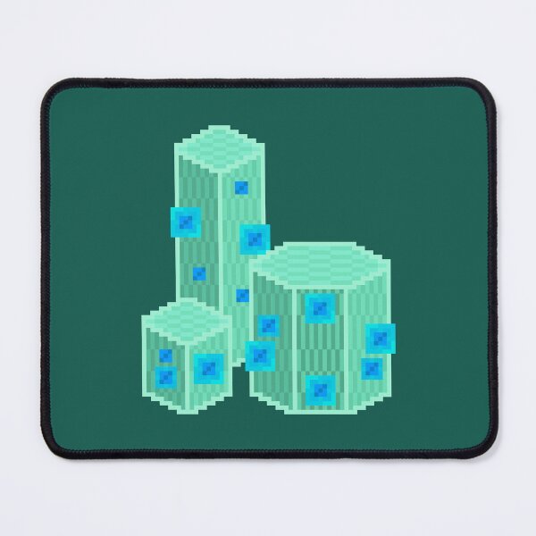Item preview, Green Geometric Pixel Cacti designed and sold by rin3d .