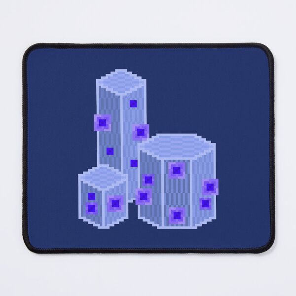 Item preview, Blue Geometric Pixel Cacti designed and sold by rin3d .