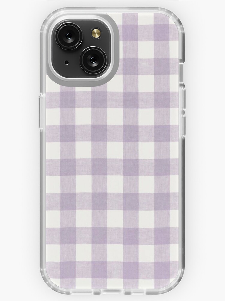 Lilac Checkered Phone Case iPhone Case