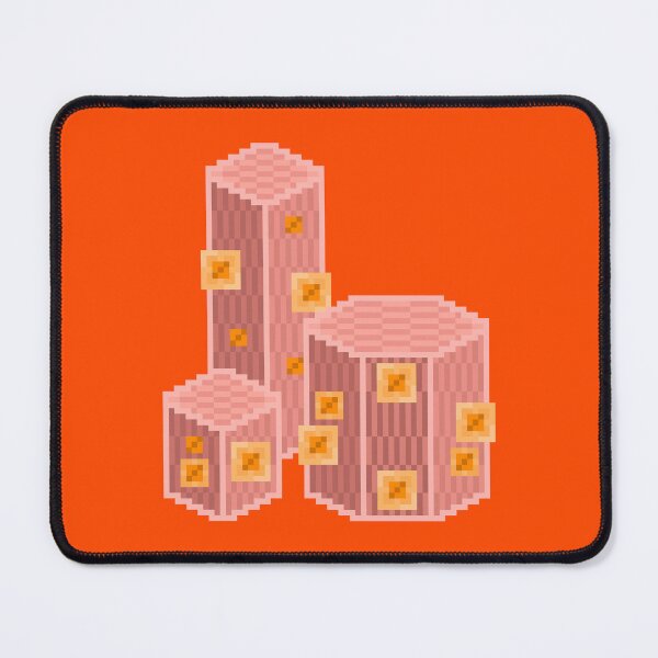 Item preview, Orange Geometric Pixel Cacti designed and sold by rin3d .