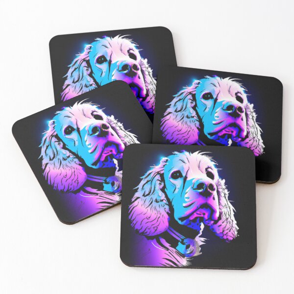 Item preview, Neon Clumber Spaniel designed and sold by Winging-It.