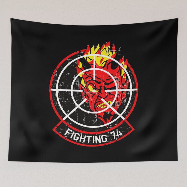 Item preview, USN VF-74 Strike Fighter Squadron - Be-Devilers - Black Grunge Style designed and sold by pzd501.