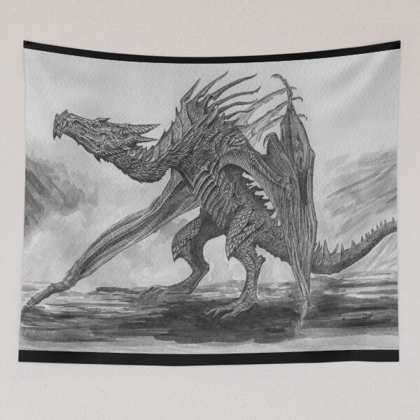 Item preview, Skyrim wyvern designed and sold by theblackrelic.