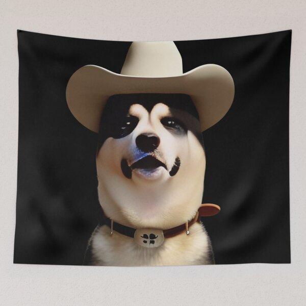 Item preview, Cowboy Akita Dog, Akita Dog Breed designed and sold by The Love Quill.