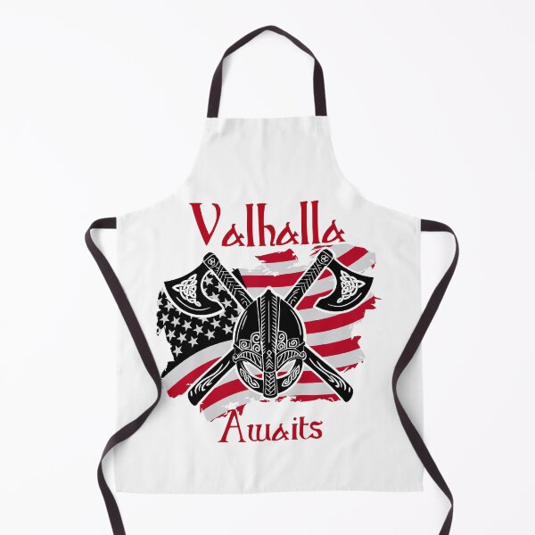 Item preview, Valhalla Awaits - Viking Us Flag designed and sold by Georgy09.