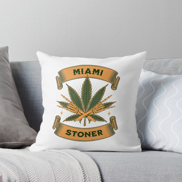 Aperçu de l'œuvre Miami Stoner - South Beach Vibe - Idée cadeau de Noël pour les stoners et les potheads créée et vendue par AlanPhotoArt.