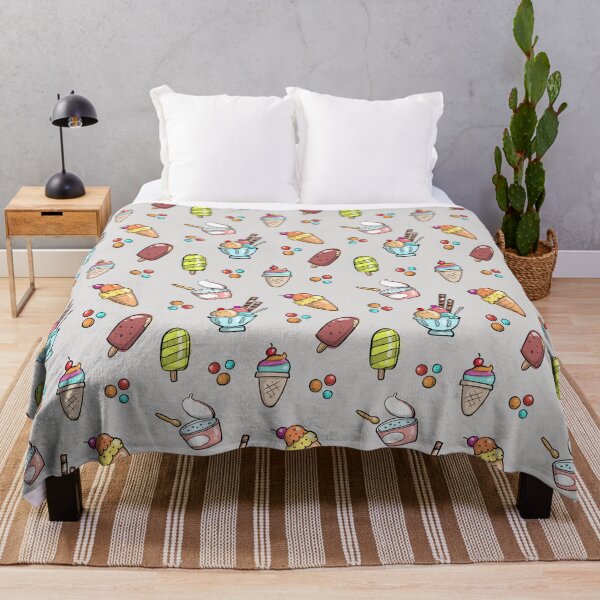 Item preview, Ice cream doodle dessert seamless pattern decor kids room designed and sold by portrait4you.