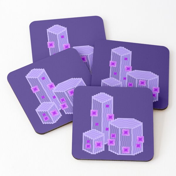 Item preview, Purple Geometric Pixel Cacti designed and sold by rin3d .
