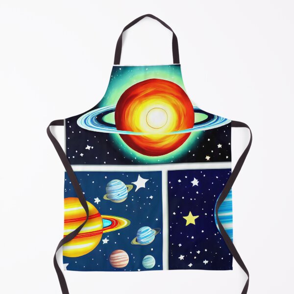 Item preview, Colourful planets and stars digital illustrations designed and sold by Graphics By Craig.