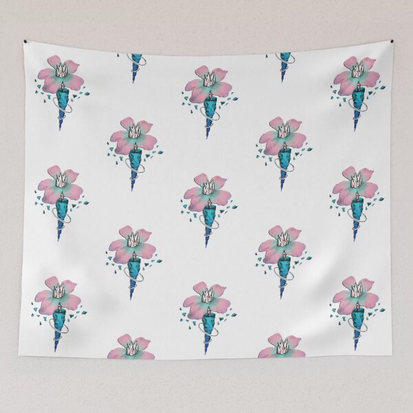 Item preview, VAPORWAVE Geometric Flower Bouquet with XTREME SPIKES designed and sold by hamdrawings.