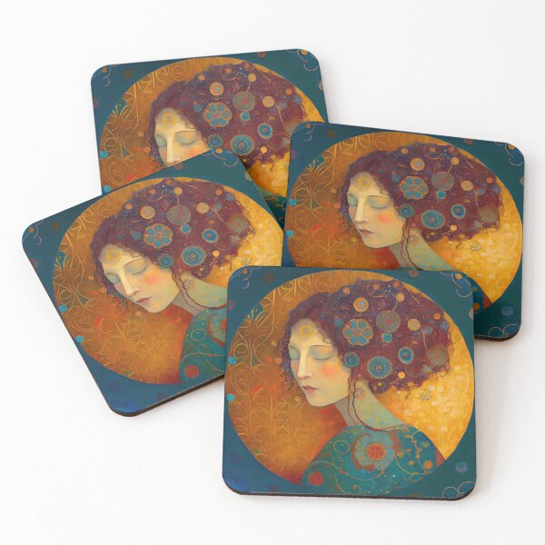 Item preview, Meditation in Blue and Gold  designed and sold by Susan  Gallagher.