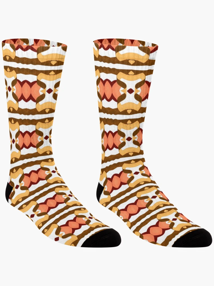 Thumbnail 3 of 5, Socks, Creative orange design  designed and sold by Work of art Shop.