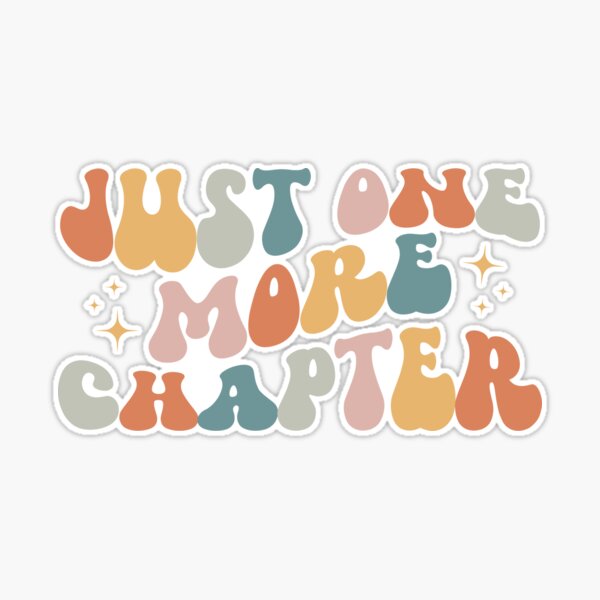 One More Chapter Book Sticker Plants and Books Bookish Stickers