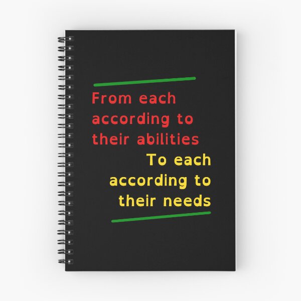 Item preview, From each according to their ability, to each according to their needs Karl Marx Quote designed and sold by Tony Cisse.