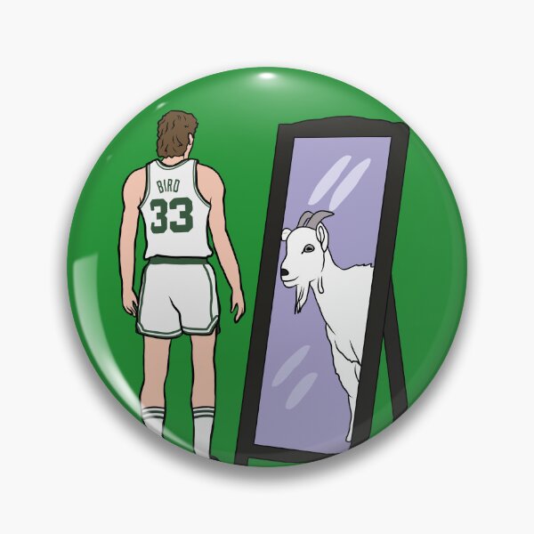 Item preview, Larry Bird Mirror GOAT designed and sold by RatTrapTees.