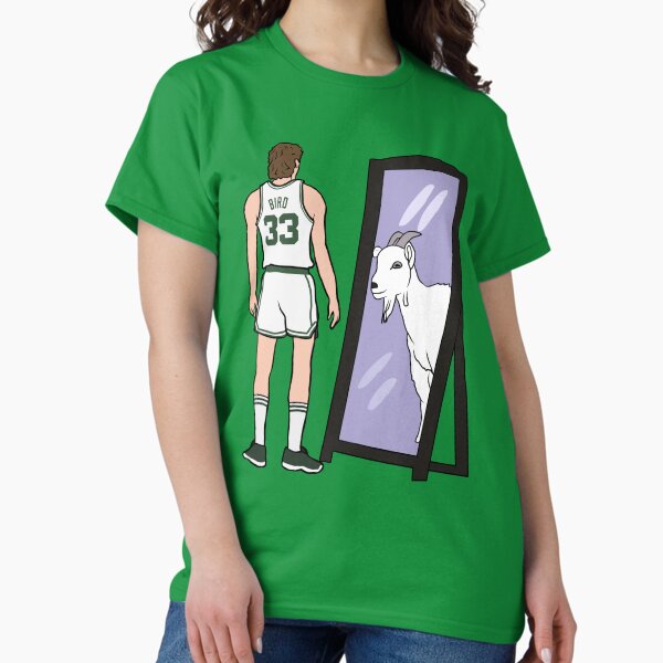 Item preview, Larry Bird Mirror GOAT designed and sold by RatTrapTees.