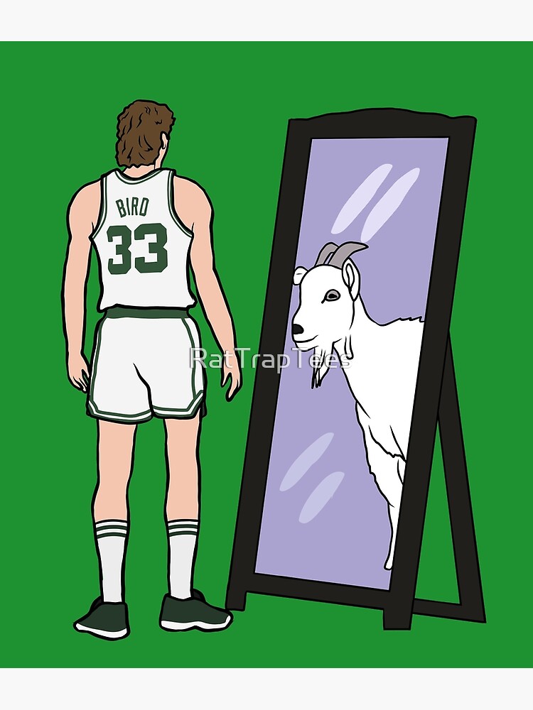 BeantownTshirts Larry Bird Legend Goat Boston Basketball Fan T Shirt Tanktop / White / 2 X-Large