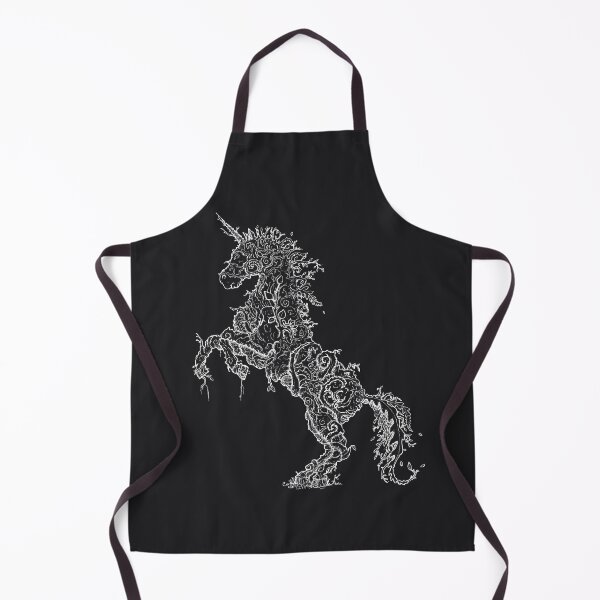 Item preview, Unithorn (Nature Unicorn Spirit) - White Lineart designed and sold by Sam Deacon Art.