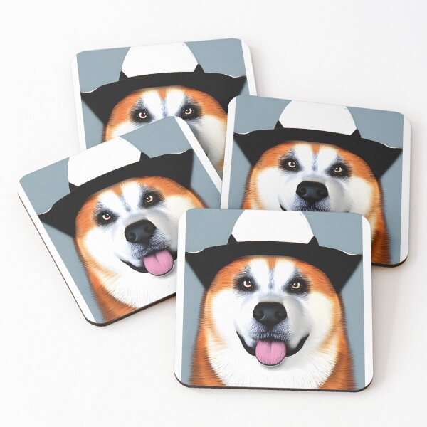 Aperçu de l'œuvre Cowboy Akita chien, race de chien Akita créée et vendue par The Love Quill.