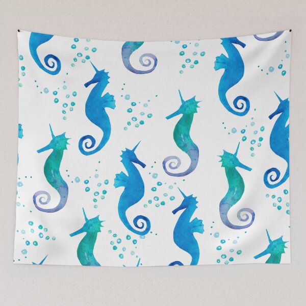 Item preview, Unicorn seahorse pattern designed and sold by Maria  Singh.