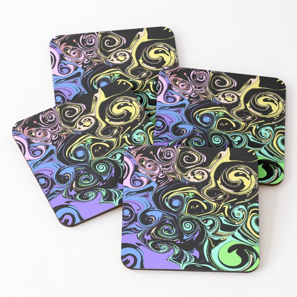 Item preview, Rainbow Abstraction Swirls  designed and sold by awsomepatterns.