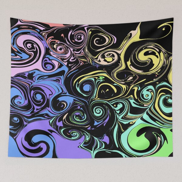 Item preview, Rainbow Abstraction Swirls  designed and sold by awsomepatterns.