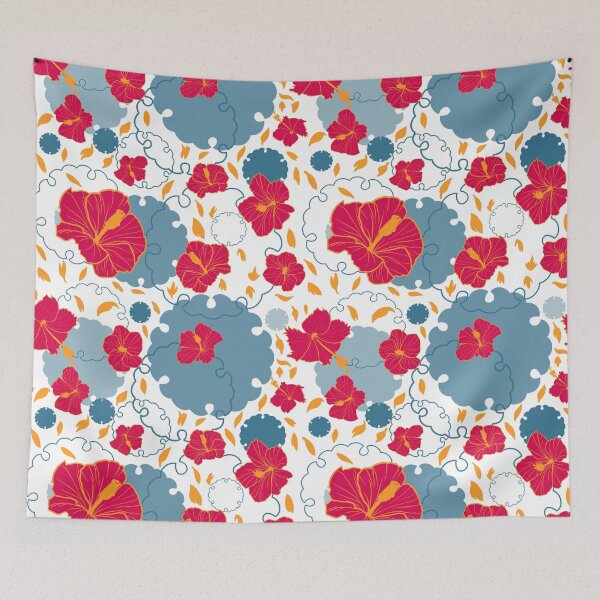 Aperçu de l'œuvre Hibiscus et Feuilles créée et vendue par gensgraphics.