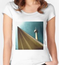 Berlin TV tower Women's Fitted Scoop T-Shirt