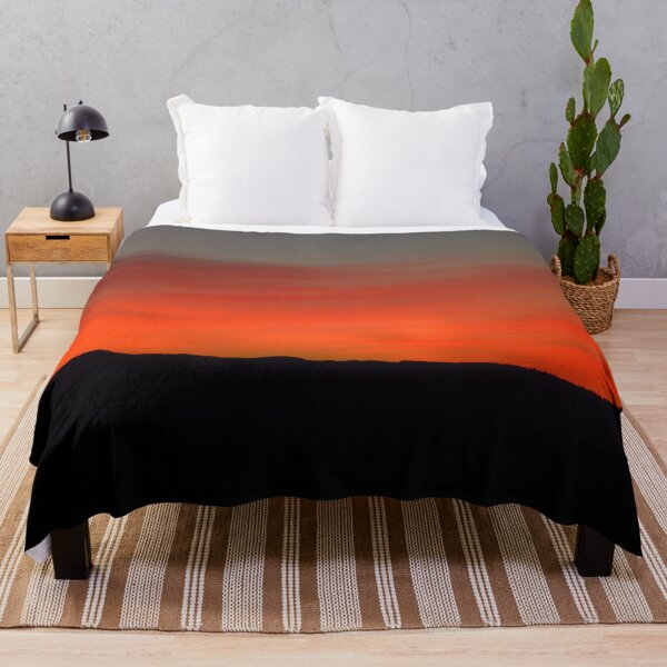 Item preview, Perfectly Natural Fiery Abstract Sunset Landscape designed and sold by nancyjcreates.
