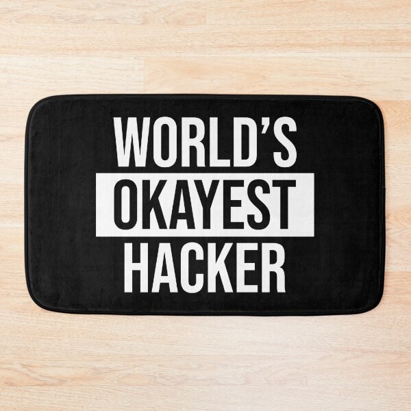 Item preview, World's Okayest Hacker designed and sold by Adel Qasem.