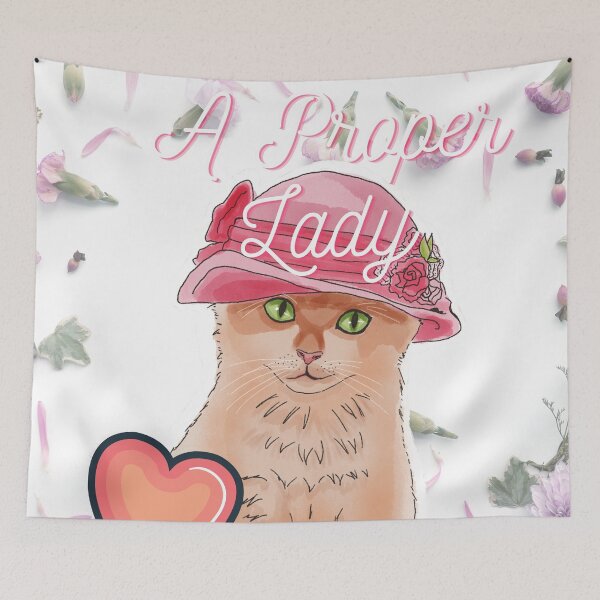 Item preview, A Proper Lady - Cute Kitten designed and sold by BunnyBizarre.