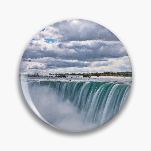 Item preview, Niagara Falls Landscape Oil Paint, Famous Waterfalls, Winter In Niagara Falls  designed and sold by Trendymotion.