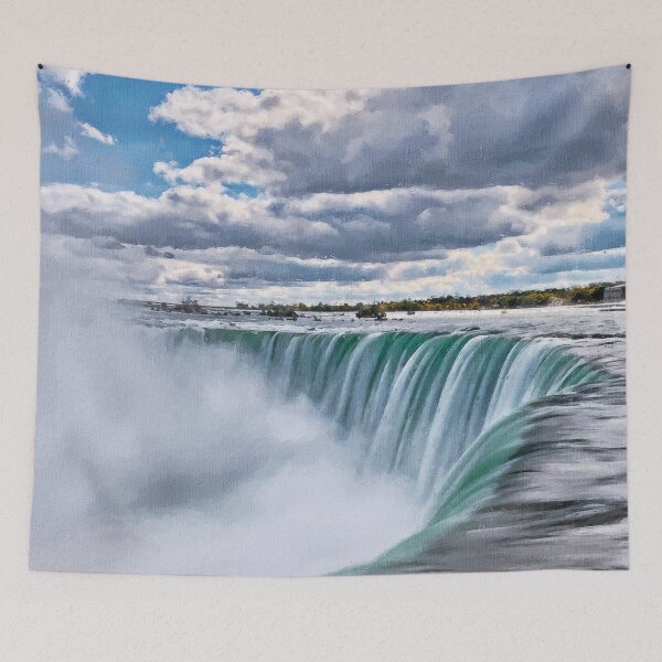 Item preview, Niagara Falls Landscape Oil Paint, Famous Waterfalls, Winter In Niagara Falls  designed and sold by Trendymotion.