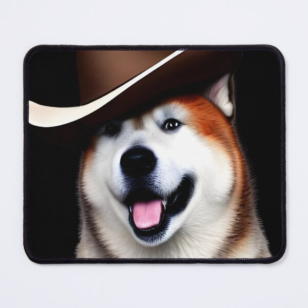 Item preview, Cowboy Akita dog, Akita dog breed designed and sold by The Love Quill.