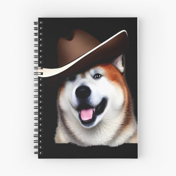 Item preview, Cowboy Akita dog, Akita dog breed designed and sold by The Love Quill.