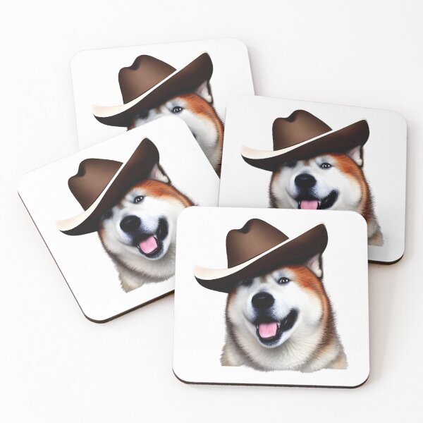 Aperçu de l'œuvre Cowboy Akita chien, race de chien Akita créée et vendue par The Love Quill.