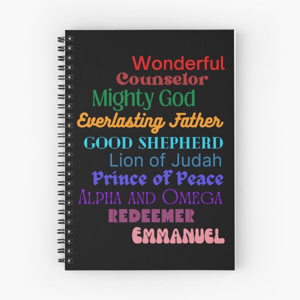 Item preview, Names of Jesus: Wonderful, Counselor, Mighty God, Redeemer! designed and sold by Cowboy Folly.