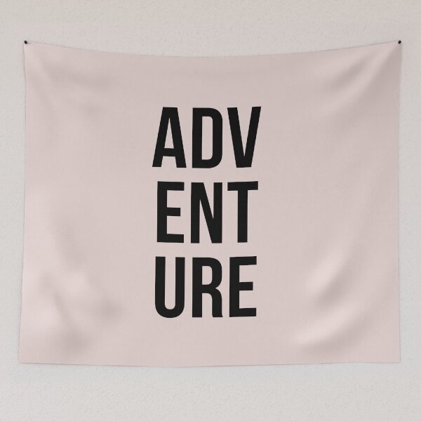 Item preview, Adventure - blush lettering designed and sold by RoseAesthetic.