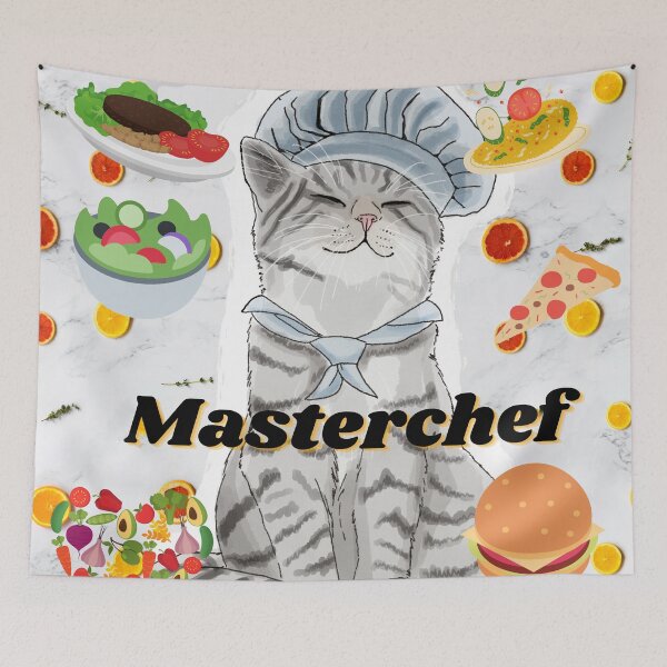 Item preview, MasterChef Cat - Funny Cat - Cat Chef designed and sold by BunnyBizarre.