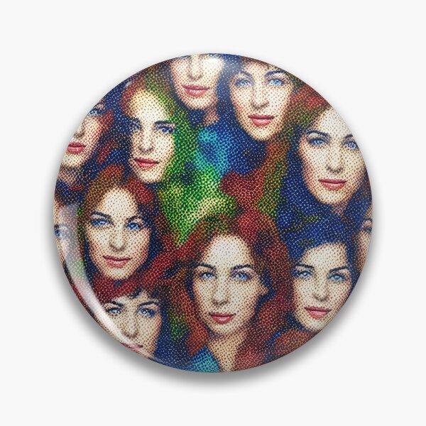 Item preview, women's faces  painted in the Pointillism  style designed and sold by David-Howells.