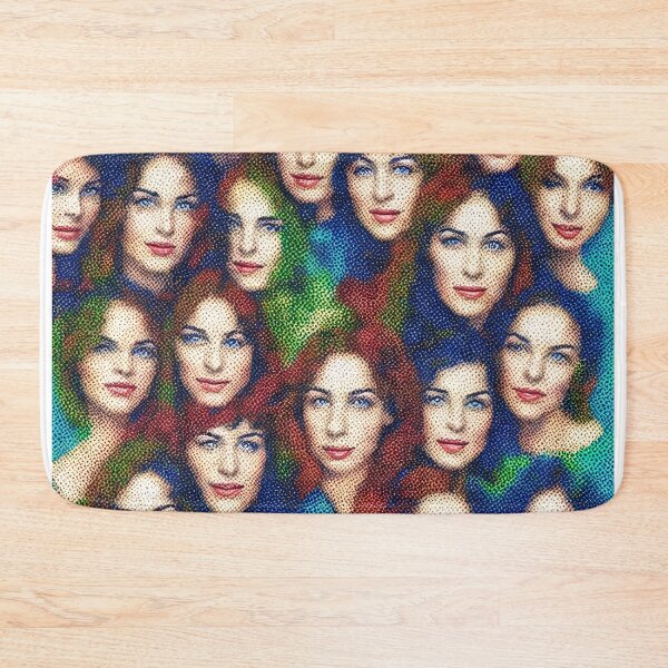 Item preview, women's faces  painted in the Pointillism  style designed and sold by David-Howells.