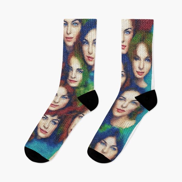 Item preview, women's faces  painted in the Pointillism  style designed and sold by David-Howells.