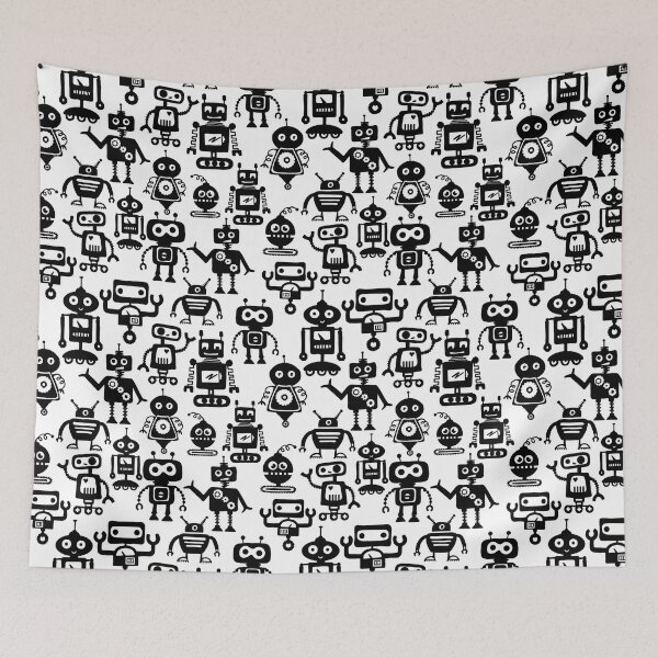 Item preview, Robot All-Over Print and Sticker Pack designed and sold by Unhinged Heather.
