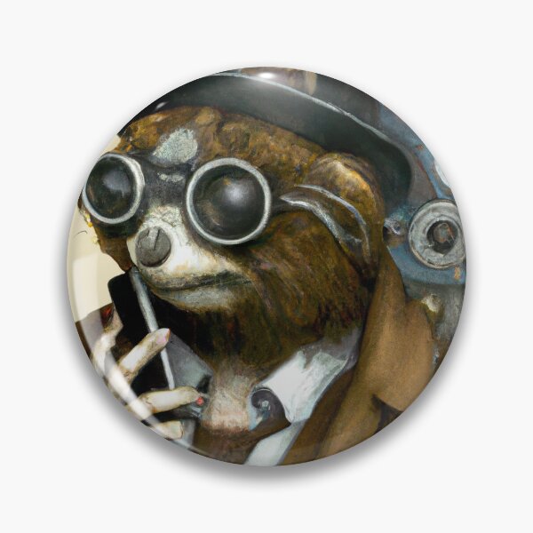 Item preview, Steampunk Sloth on the Phone designed and sold by HiddenSam.