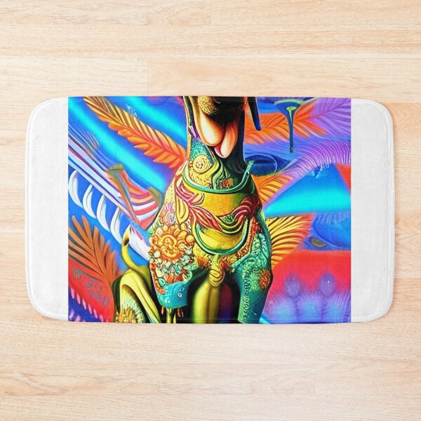Item preview, Colorful, abstract hound dog wall art as prints, on canvas, or large posters. Wall art decor for your home. Choice of print sizes. designed and sold by JoelsCorner.
