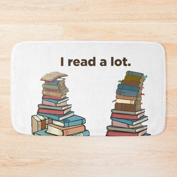 Item preview, I read a lot - book stacks designed and sold by printsbyko.