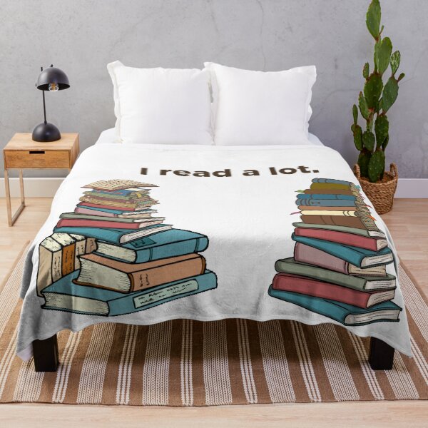 Item preview, I read a lot - book stacks designed and sold by printsbyko.
